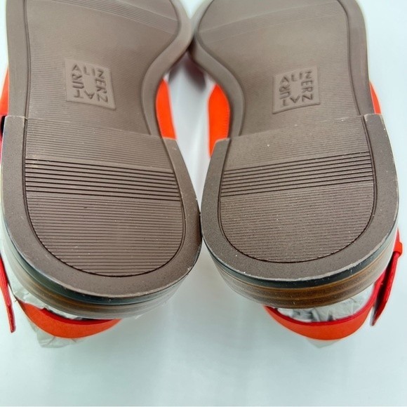 7W 7‎ WIDE Naturalizer Women Fairfax Mango Spice Faux Vegan Leather Flat Sandals - Picture 12 of 13